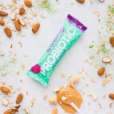 Welo プロバイオティックス・バー 抹茶 ＆ アーモンド 40gの画像